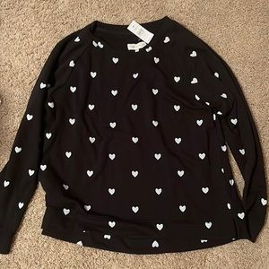 NWTS!! Cute, heart sweatshirt from Lou and Grey brand  super comfy and soft!